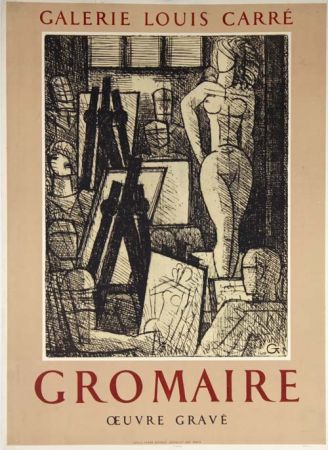 Poster Gromaire - Oeuvre Gravé Galerie Louis Carré