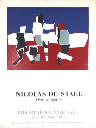 Screenprint De Stael - Oeuvre Gravée   Bibliothéque Nationale