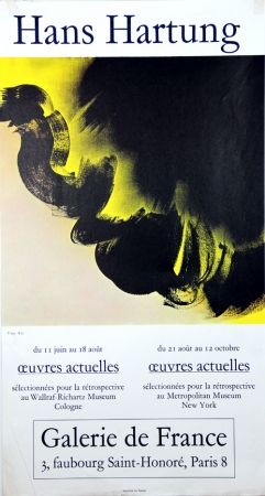 Lithograph Hartung - Oeuvres Graphiques 