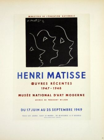 Lithograph Matisse - Oeuvres Recentes Musée D'Art Moderne