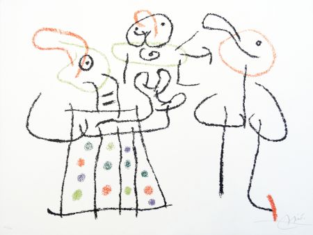 Lithograph Miró - Oeuvres récentes, 1953