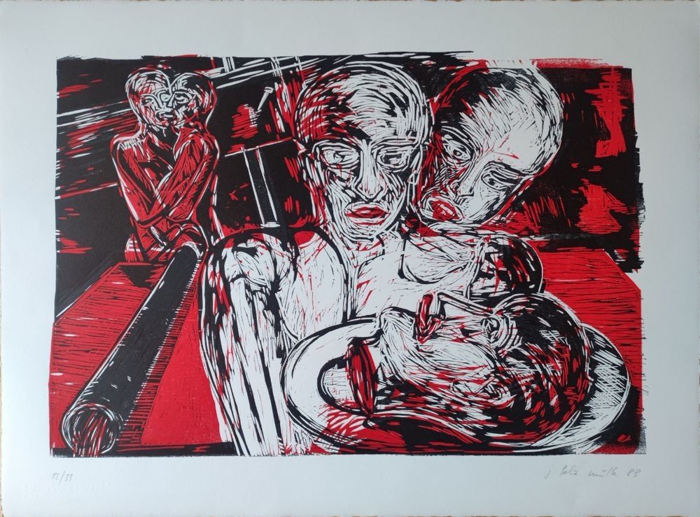 Woodcut Muller - Ohne Titel