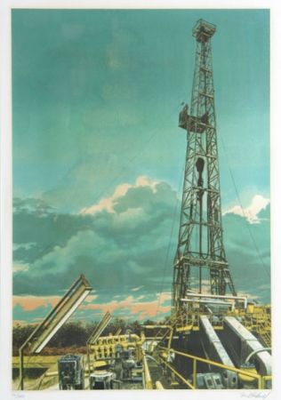 Screenprint Blackwell - Oil Well