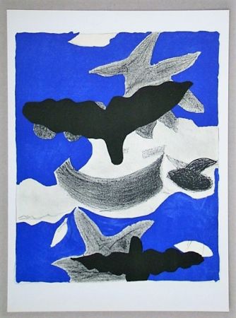 Lithograph Braque (After) - Oiseaux
