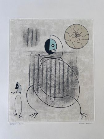 Etching And Aquatint Ernst - Oiseaux en péril 