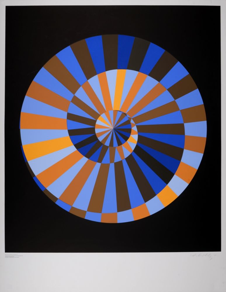 Screenprint Vasarely - Olympia, 1972 - Hand-signed