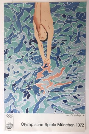 Poster Hockney - Olympische Spiele München