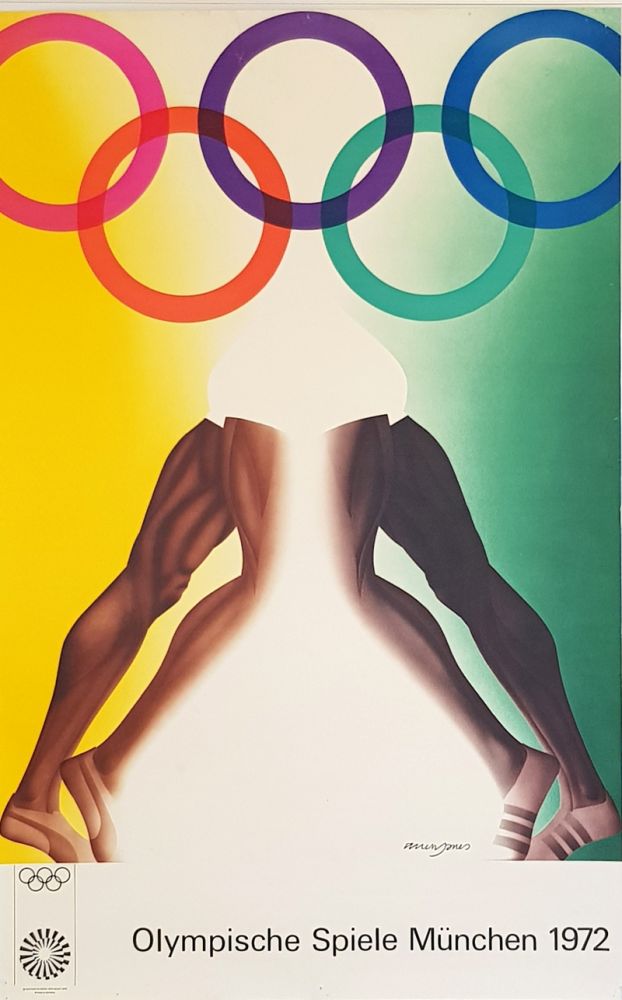 Poster Jones - Olympishe  Spiele  Munchen  1972