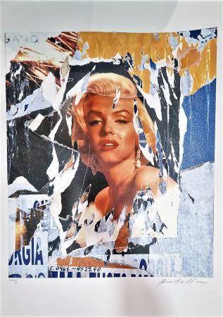 Screenprint Rotella - Omaggio a Marilyn