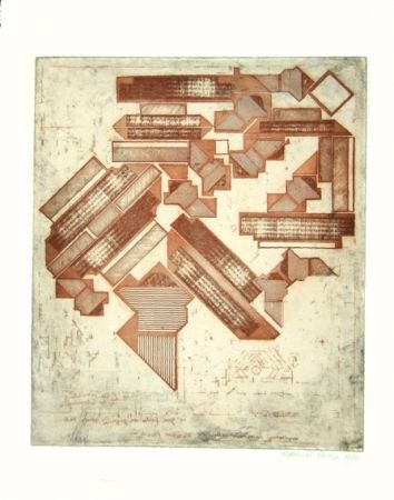 Etching Paolozzi - Omaggio a Michelangelo