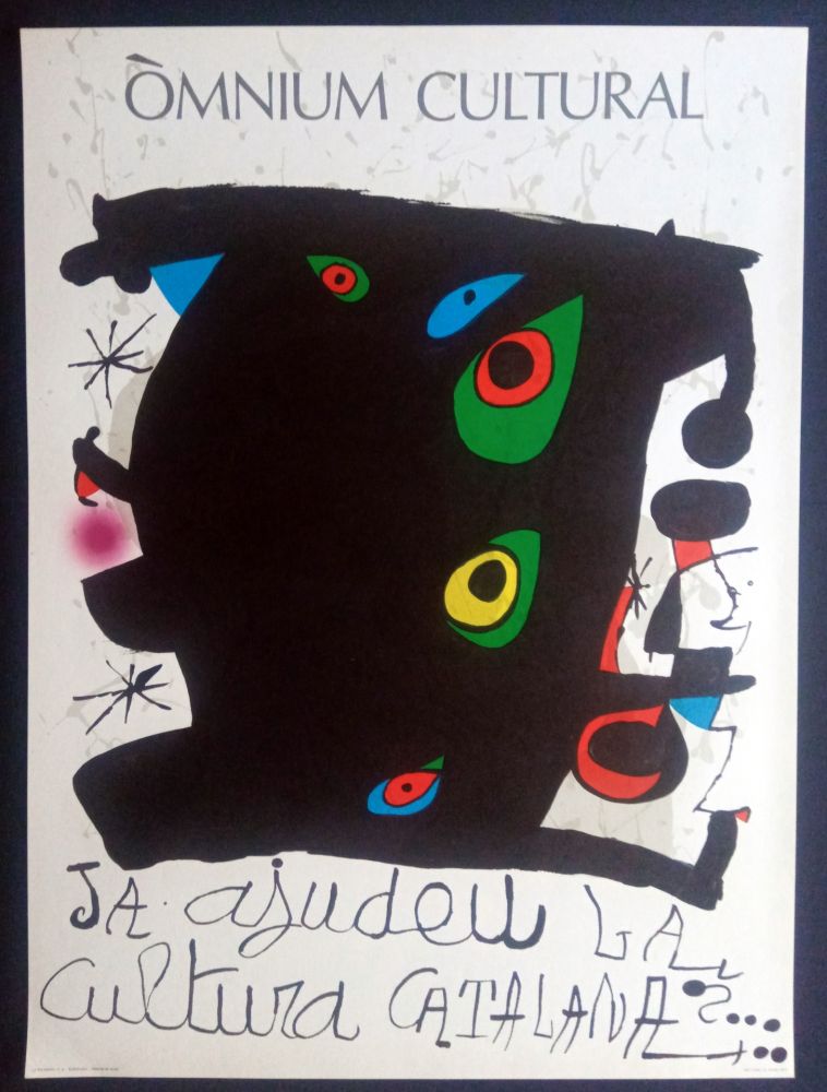 Poster Miró - Omnium Cultural - Ja ajudeu la cultura catalana