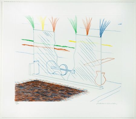 Etching Hockney - On it may Stay His Eyes