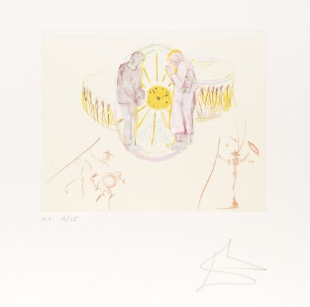Lithograph Dali - One’s Identity from The Cycles of Life