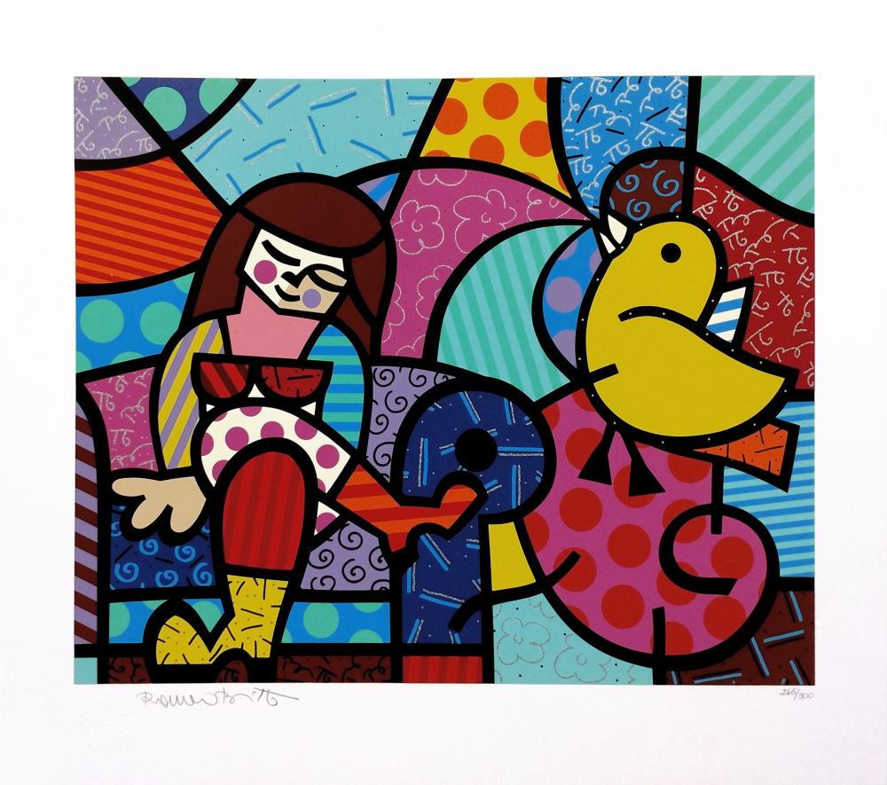 Screenprint Britto - ONLY YOU CAN HEAR