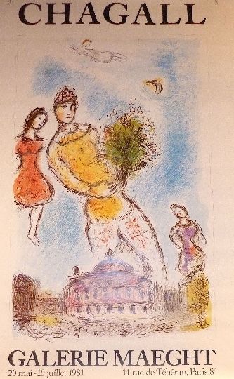 Poster Chagall - Opera garnier