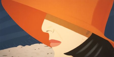 Screenprint Katz - Orange Hat