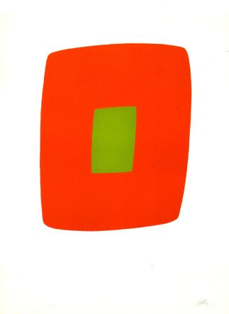 Lithograph Kelly - Orange with Green