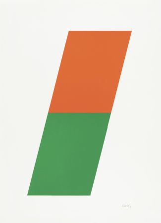 Lithograph Kelly - Orange/Green