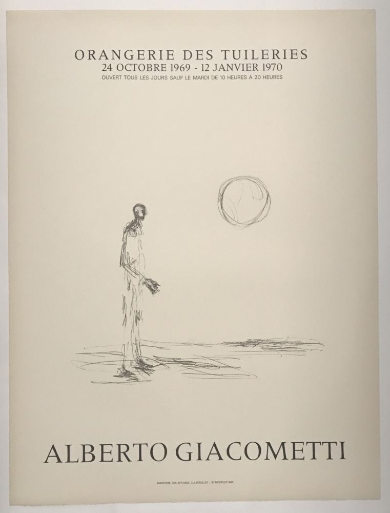 Lithograph Giacometti - Orangerie des Tuileries
