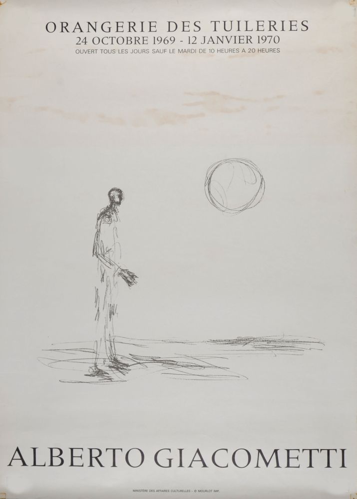 Lithograph Giacometti - Orangerie des Tuileries, 1969