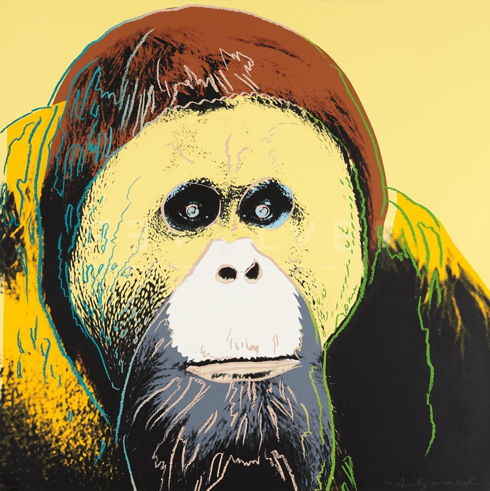 Screenprint Warhol - Orangutan (FS II.299)