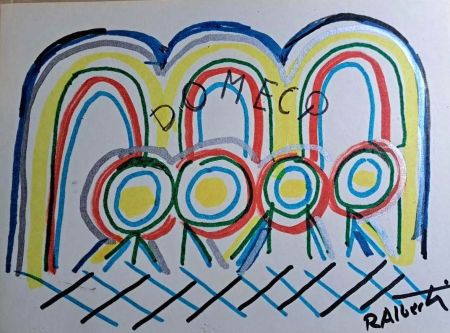 No Technical Alberti - Original drawing by marker on paper