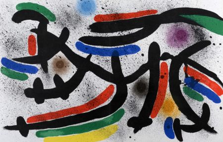 Lithograph Miró - Original Lithographie IX, 1972