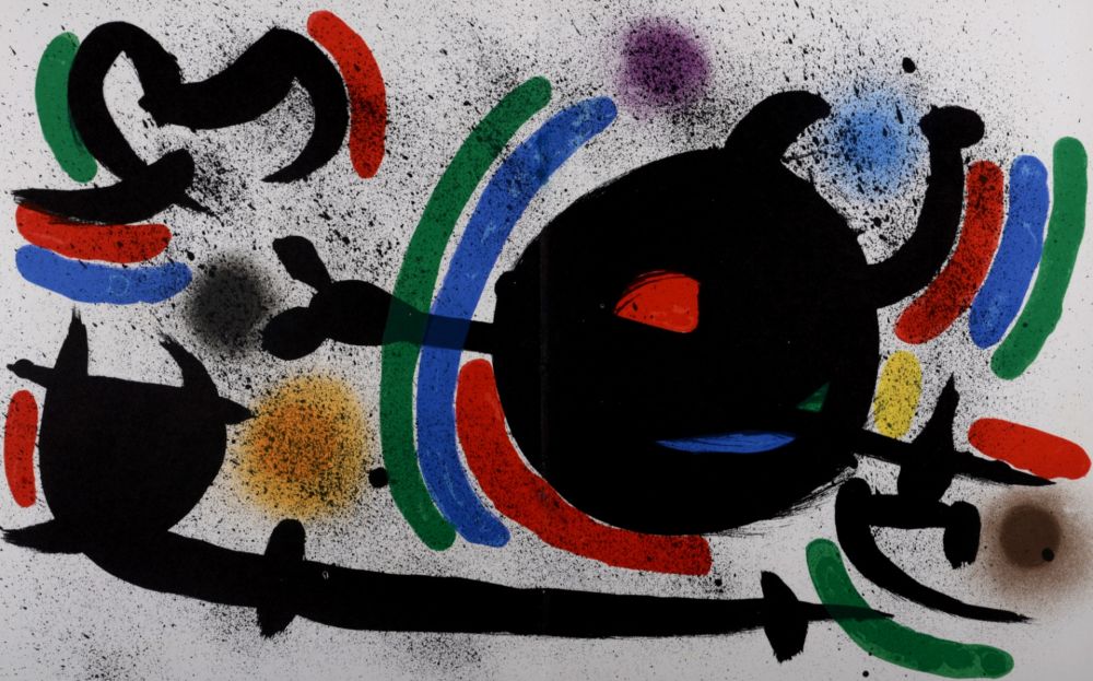 Lithograph Miró - Original Lithographie X