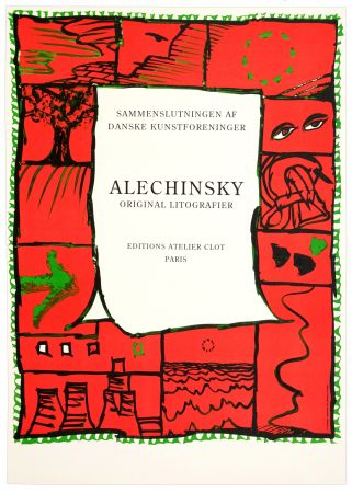 Poster Alechinsky - Original lithographier , Editions Atelier Clot
