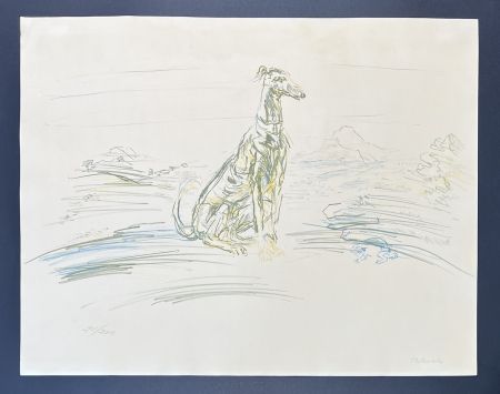 Lithograph Kokoschka - Oskar Kokoschka (1886-1980) - Coloured chalk lithograph on porous paper and vélin - 1952