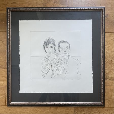 Etching Hockney - Ossie and Mo