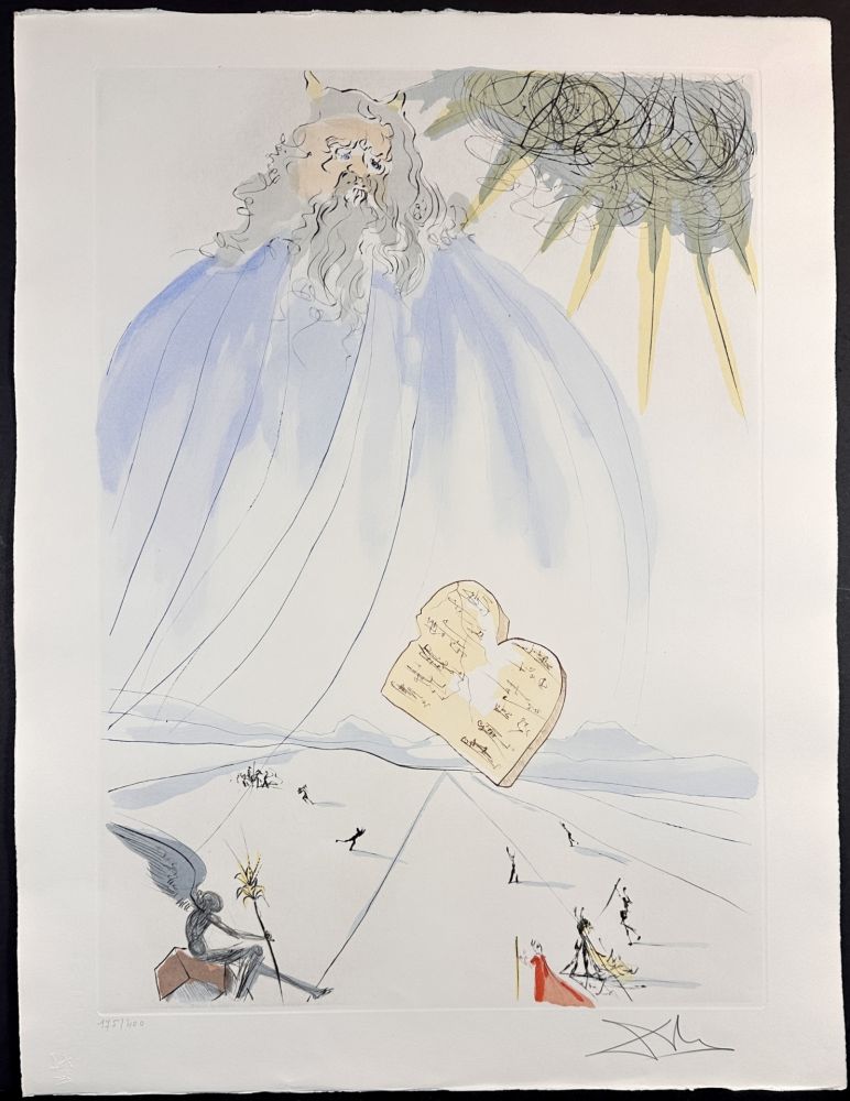 Etching Dali - Our Historical Heritage Moses