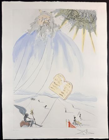 Etching Dali - Our Historical Heritage Moses
