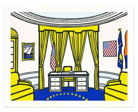 Screenprint Lichtenstein - Oval Office, 1992
