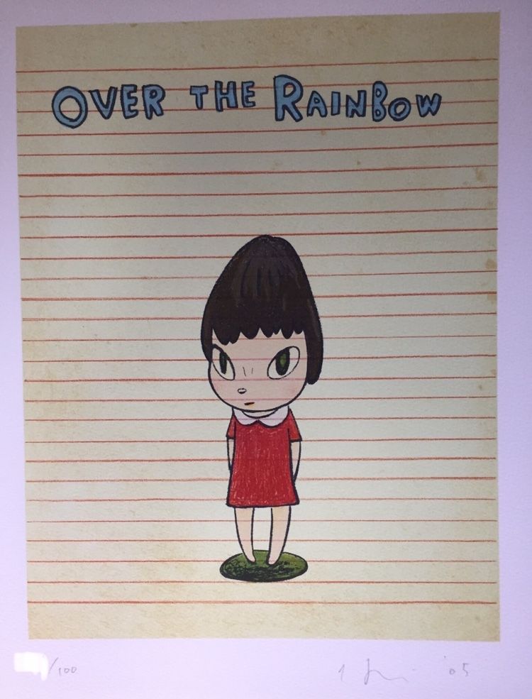 Lithograph Nara - Over the rainbow