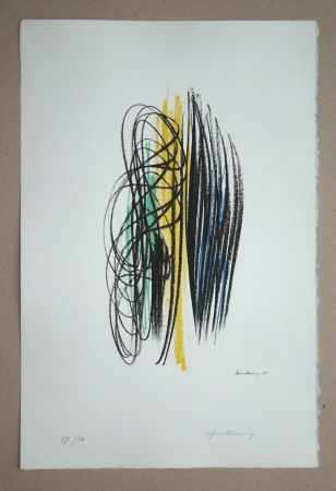 Lithograph Hartung - P1958 - 35, 1959