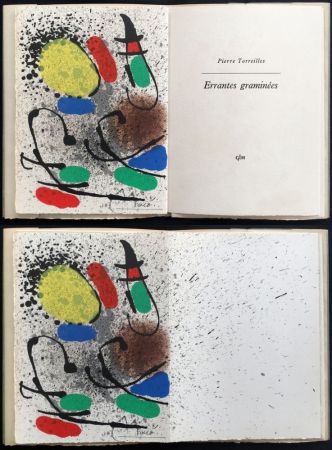 Illustrated Book Miró - P. Torreilles : ERRANTES GRAMINÉES.Une lithographie originale signée (1971)