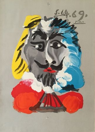 Lithograph Picasso - Pablo Picasso- Portraits Imaginaires 5.6.4.69