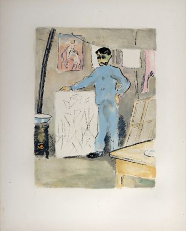 Lithograph Van Dongen - Pablo Picasso au temps de l’Epoque bleue, 1949