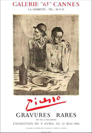 Lithograph Picasso - Pablo Picasso, Gravures, Cannes, 1965, Lithograph