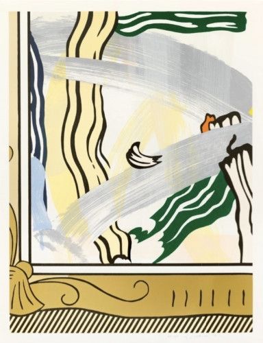 Multiple Lichtenstein - Painting in a Gold Frame