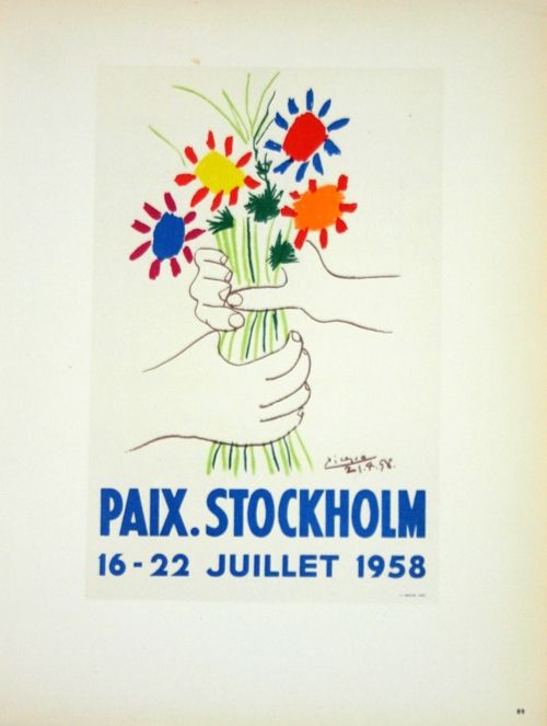 Lithograph Picasso (After) - Paix  Stockhlom