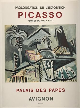 Lithograph Picasso - Palais des Papes