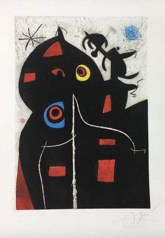 Etching And Aquatint Miró - Pantagruel