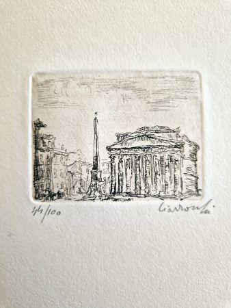 Engraving Ciarrocchi - Pantheon