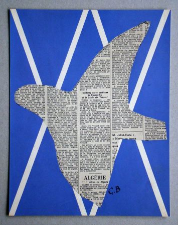 Screenprint Braque (After) - Papier collé pour édition XXe Siècle