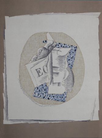 Lithograph Braque - Papiers Collés (A), 1963