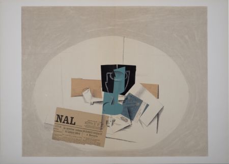 Lithograph Braque - Papiers Collés (B), 1963