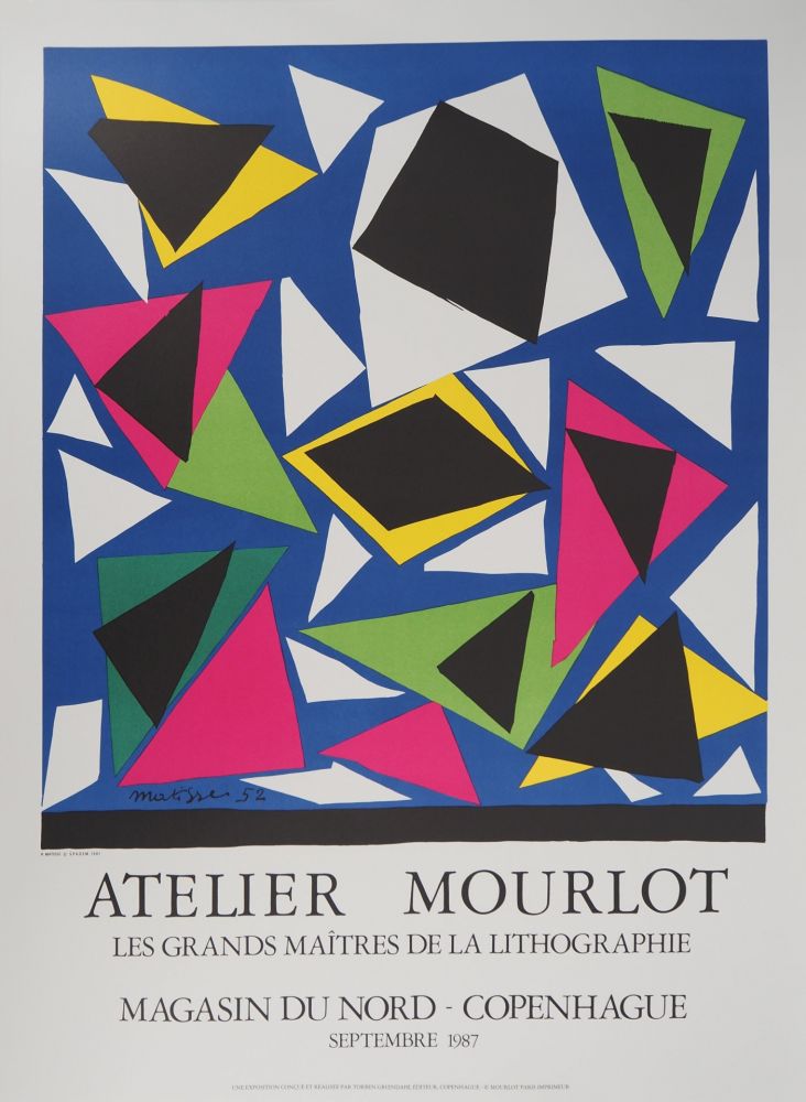 Lithograph Matisse - Papiers découpés, Atelier Mourlot
