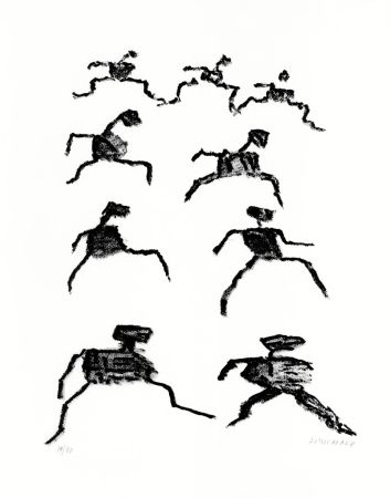 Lithograph Michaux - Par la voie des rythmes